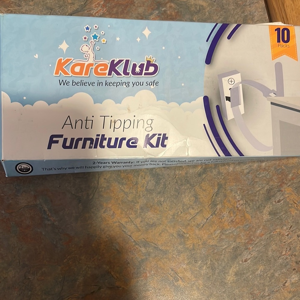 10/$10 Anti tipping furniture kit